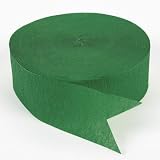 Emerald Green and Gold Jumbo Streamers (500 ft)