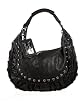 Leather Studded Crescent Hobo main image