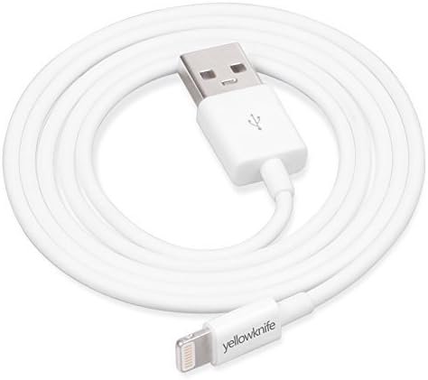 Yellowknife [Apple MFI Certified] Lightning to USB Cable Sync Charger Data Cable Cord Data 3.3ft / 1m Lightning to USB Sync Charger Data Cable Cord Data for iPhone 6 6 Plus 5 5S 5C,iPad (Air/4th generation),iPad Air 2,iPad mini,iPad mini2,iPad mini3,iPod (7th generation),iPod touch (5th generation)&iPod nano(7th generation) (White-flat)