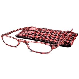 Calabria Readers Half Readers (Women) Reading Glasses - Slip Plaid II - 797T