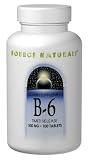 Vitamin B-6 Pyridoxine 500mg Time Release 100 Tablets - By Source Naturals