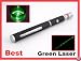 50mW Green Laser Pointer with Black Rubber Finish High Powered Diode
