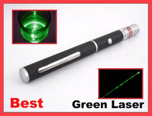 50mW Green Laser Pointer with Black Rubber Finish High Powered Diode