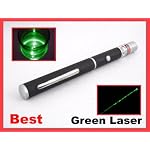 50mW Green Laser Pointer with Black Rubber Finish High Powered Diode