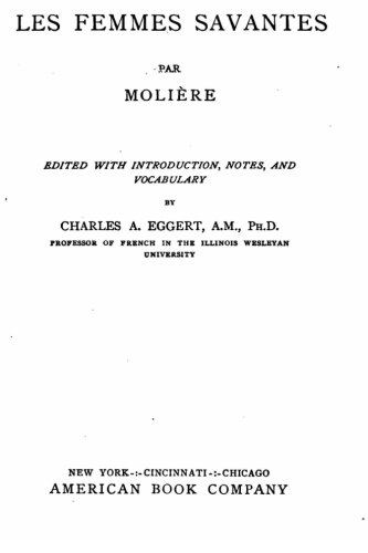 Les femmes savantes (French Edition)