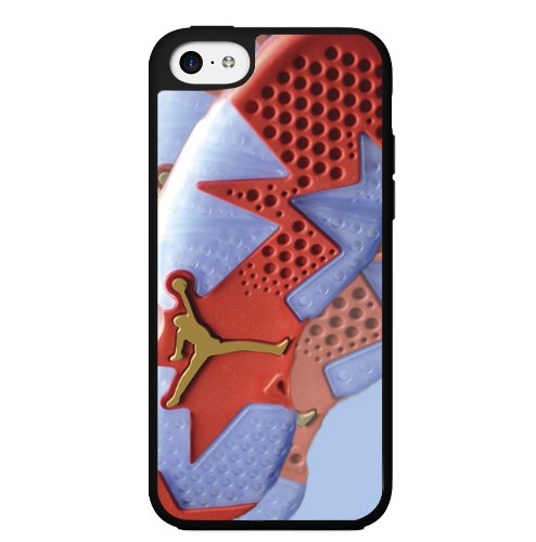 Red, Blue and Gold Designer Shoe "Championship Cigar 6's" Foot Print Hard Snap on Phone Case (iPhone 5c)