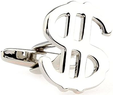 Cufflinks Mall Jewelry Mens Dollar $ Sign Shirt Cufflinks with Presentation Gift Box Suit Wedding Business
