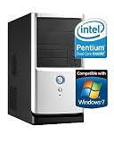 Produkt-Bild: shinobee Einsteiger PC #2920 Intel Pentium Dual Core E5300 2 x 2600 MHz | 2048 MB DDR2 PC-800 RAM | 500 GB S-ATA HDD | 22x LG Dual Layer DVD +/- R/RW DVD-Brenner | Microsoft Windows 7 90 Tage Testversion