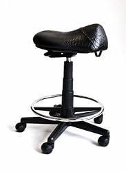 Saddle Stool, Hair Cutting Stool S115CB Crocodile Pattern