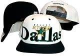 Dallas Stars White/Black Two Tone Plastic Snapback Adjustable Plastic Snap Back Hat / Cap