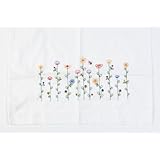 Bucilla Stamped Embroidery Pillowcase Pair 20-Inch-by-30-Inch,Tall Flowers