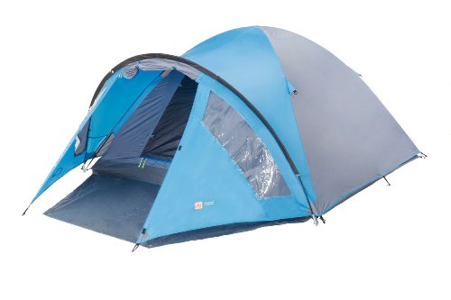 Gelert Rocky 4 Man Tent - Blue Jay/Slate
