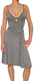 Corey Lynn Calter Knotted Keyhole Dress Grey Size L
