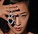 CHOP MALL Jewelry Teardrop Eyes Water Drop Yellow Crystal Pendant Necklace Bling Bling Diamond Rhinestone for Women Girls Necklace Chain