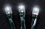 Solar Powered White LED Holiday Lights
