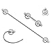 MODONA 6900-A Four Piece Bathroom Accessories Set Chrome Victoria Series
