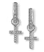 Cross Pave Diamond Earring Charms by Zasha Signature Jewelry