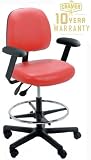 RhinoPlus Intensive Use Mid-Back Mid-Height Drafting Chair