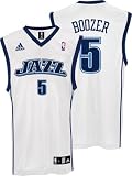 Carlos Boozer Utah Jazz White Youth Replica Adidas NBA Jersey