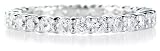 Diamond Platinum Eternity Wedding Band Ring