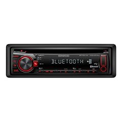 Kenwood KDC-BT31U CD/MP3-Tuner (Bluetooth, USB 2.0) schwarz mit roter Tastenbeleuchtung