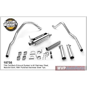 MagnaFlow 15735 Stainless Steel Dual Cat-Back Exhaust System