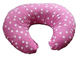 Widgey Nursing Pillow Cover (Pink/White Spots)