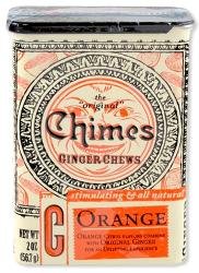 Chimes All Natural Orange Ginger Chews - 2 oz Tin