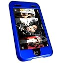 Apple iPod Touch I 1st Generation Snap On Protector Hard Case Solid Cover With Belt Clip Shiny Blue