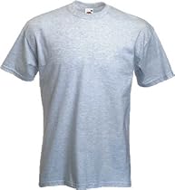 Fruit of the Loom plain t-shirt Ash Grey XL (44" - 46" inch chest)