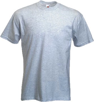 Fruit of the Loom plain t-shirt Ash Grey XL (44 - 46 inch chest)