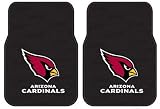 Rubber Front Floor Mats - NFL Football - Arizona Cardinals - Pair