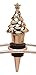 Merry Christmas Tree Wine Bottle Stopper, Pewter Finish, Colored Czech Stone Accents, Gift Box & Bow by All For Giving