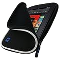 igadgitz Nero Neoprene Custodia Case Cover Protezione per Samsung Galaxy Tab P1000 GT-P6200 GT-P6210 7.0 & Tab 2 GT-P3100 GT-P3110 Internet Tablet