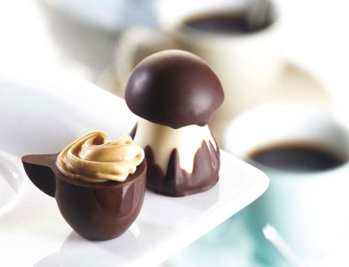 The Mushrooms By Michel Cluizel, Caramel and Almond Nougatine Confection by Michel Cluizel