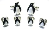 Penguin Mens Formal Tuxedo Set: Cufflinks & Studs w/ Gift Box