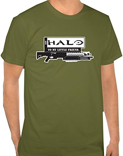 Say Halo to My Little Friend Shirt Large Green