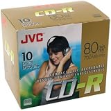 JVC Cdra80Du10 80-Min Audio Cd-R (10-Pk)