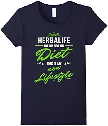 Women's herbalife no i'm not on diet this is my new lifestyle t shir XL Navy