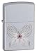 BL Butterfly Satin Chrome Zippo Lighter
