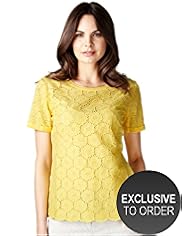 Per Una Pure Cotton Schiffly Top