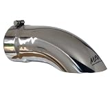 MBRP Mirror Polished Stainless Exhaust Tip Diesel Exhaust Tips 5 Inlet- 5 Exit Turn Down Tip- 14 Length