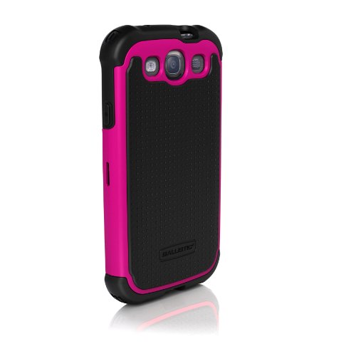 Ballistic SG0930-M365 SG for Samsung Galaxy SIII - 1 Pack - Retail Packaging - Black/Hot Pink