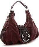 ''Barcelona Hobo'' Purse by Vitalio - Black, Brown, Red Wine or Off-White