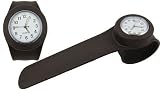 Acczilla Slap Watch - Silicone Slap On Watch - Chocolate Brown - Large