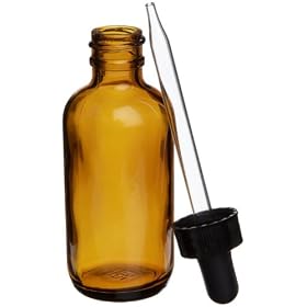 Kimble Kimax, Amber Glass Dropping Bottle With Glass Dropper, 60ml (Case of 12)