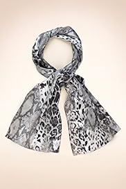 Lightweight Snakeskin Print Scarf