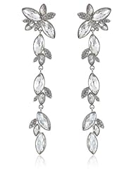 Nina Sharon Chevron Shoulder Duster Drop Earrings
