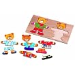 Wooden Bear Dress Up Puzzle 1