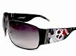 ED HARDY EHS012 EHS-012 Black Vintage Tattoo Sunglasses 70-11-120